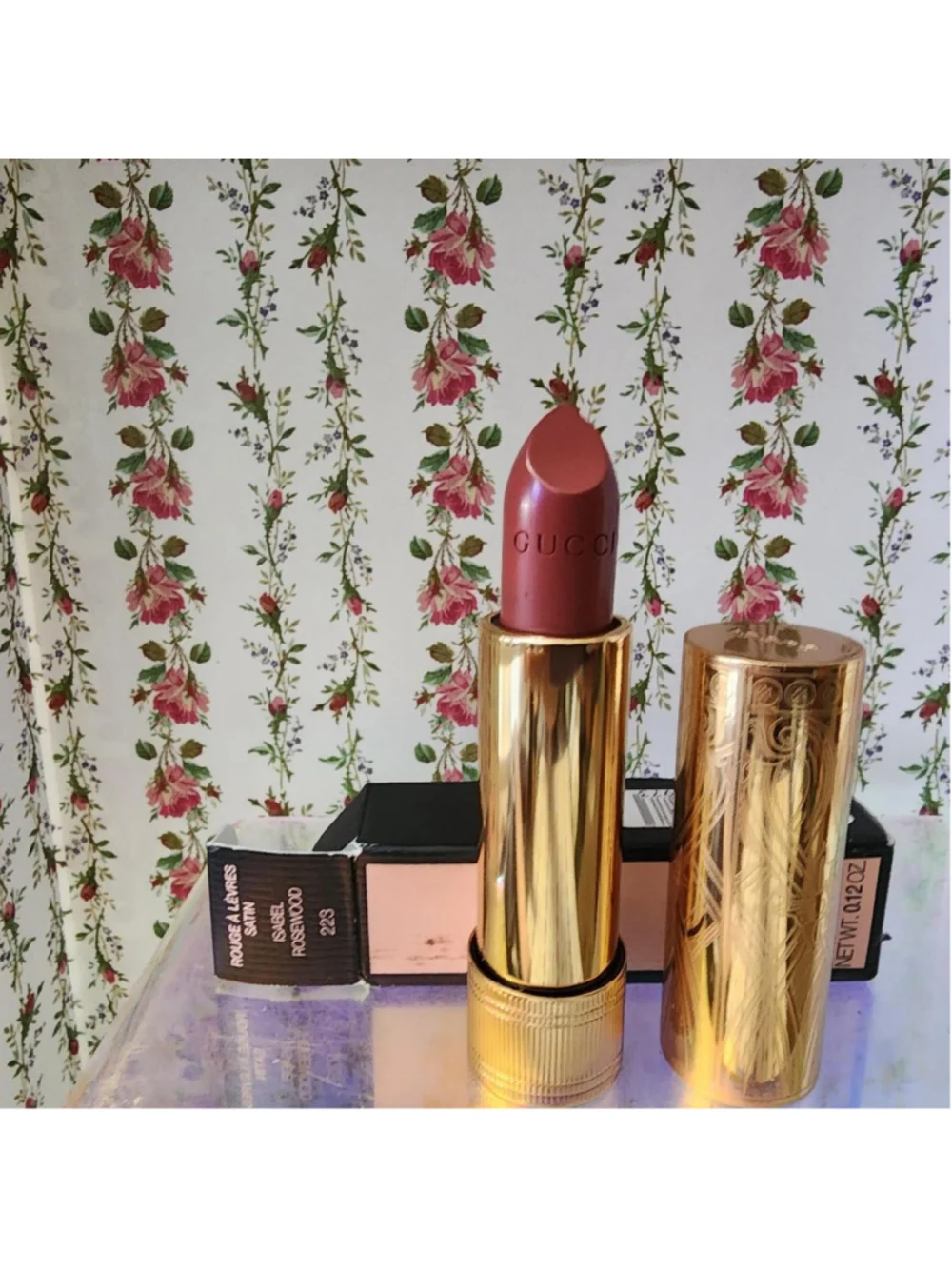 Gucci lipstick in rosewood #luxury #designer